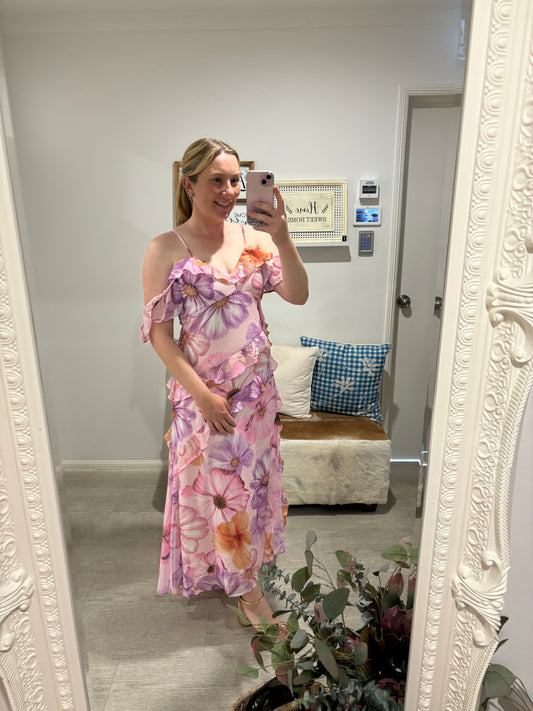 PIASTRE FLORAL DRESS