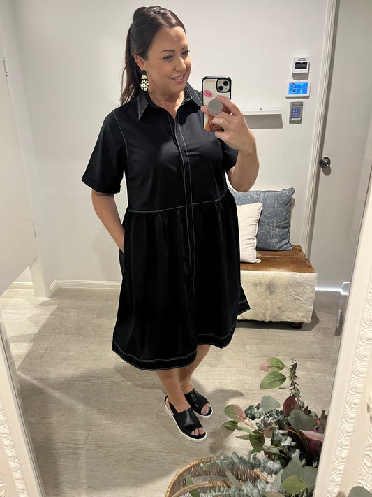 BETTY DENVER DRESS BLACK