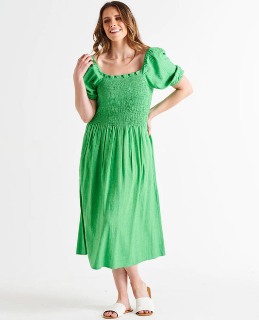 BB8212GRN INGRID DRESS