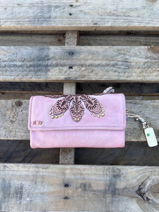 CORA FOLDOVER WALLET BLUSH