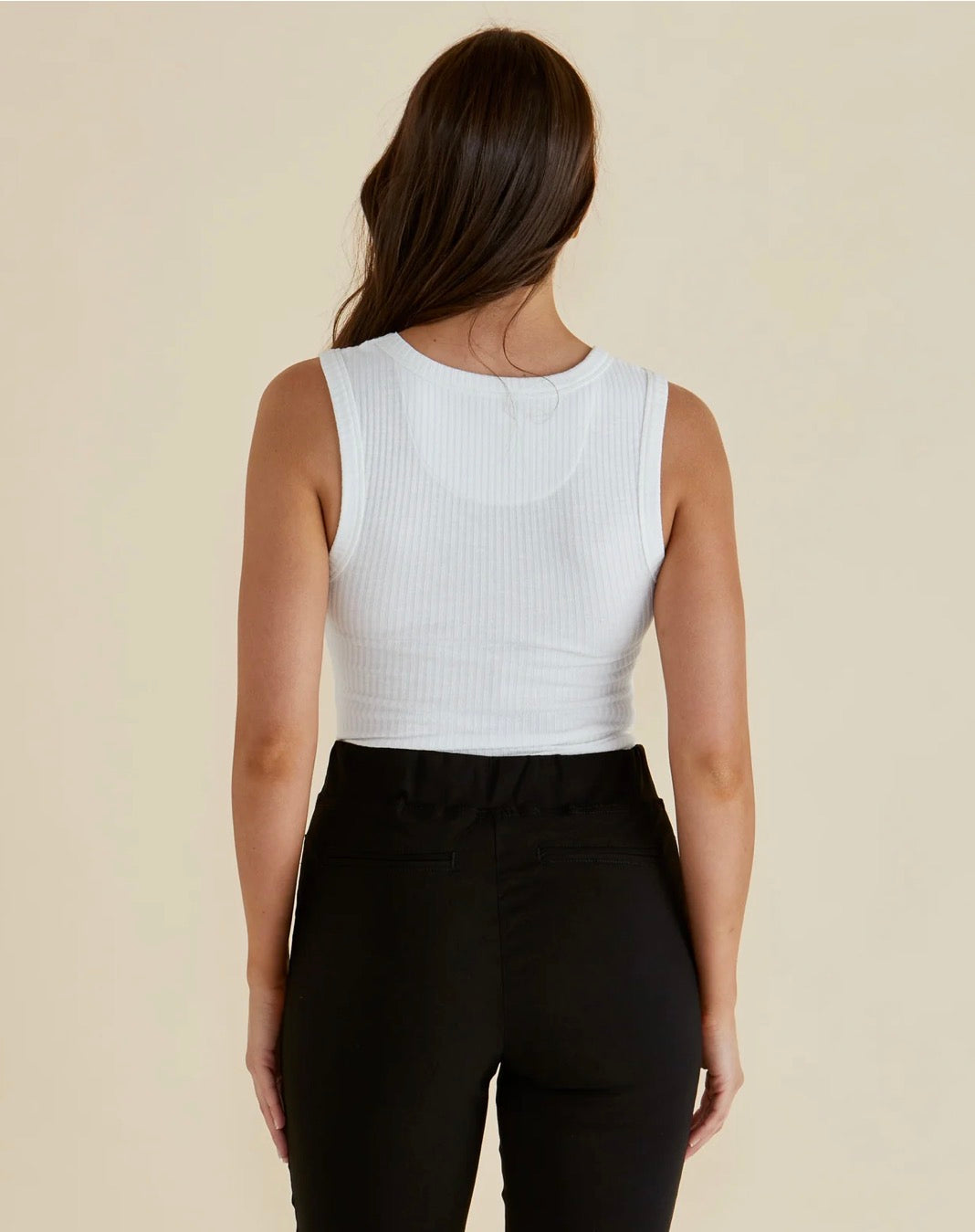BETTY BASICS FRANCIS TANK WHITE