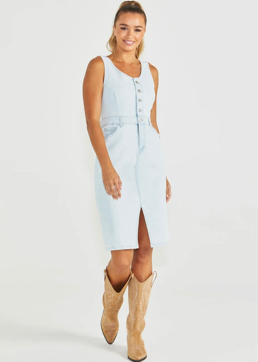 SASS MARCIA DENIM DRESS