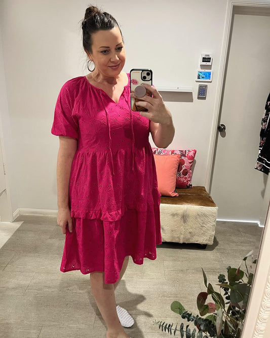 LIBERTY ROSE TIER ANG DRESS