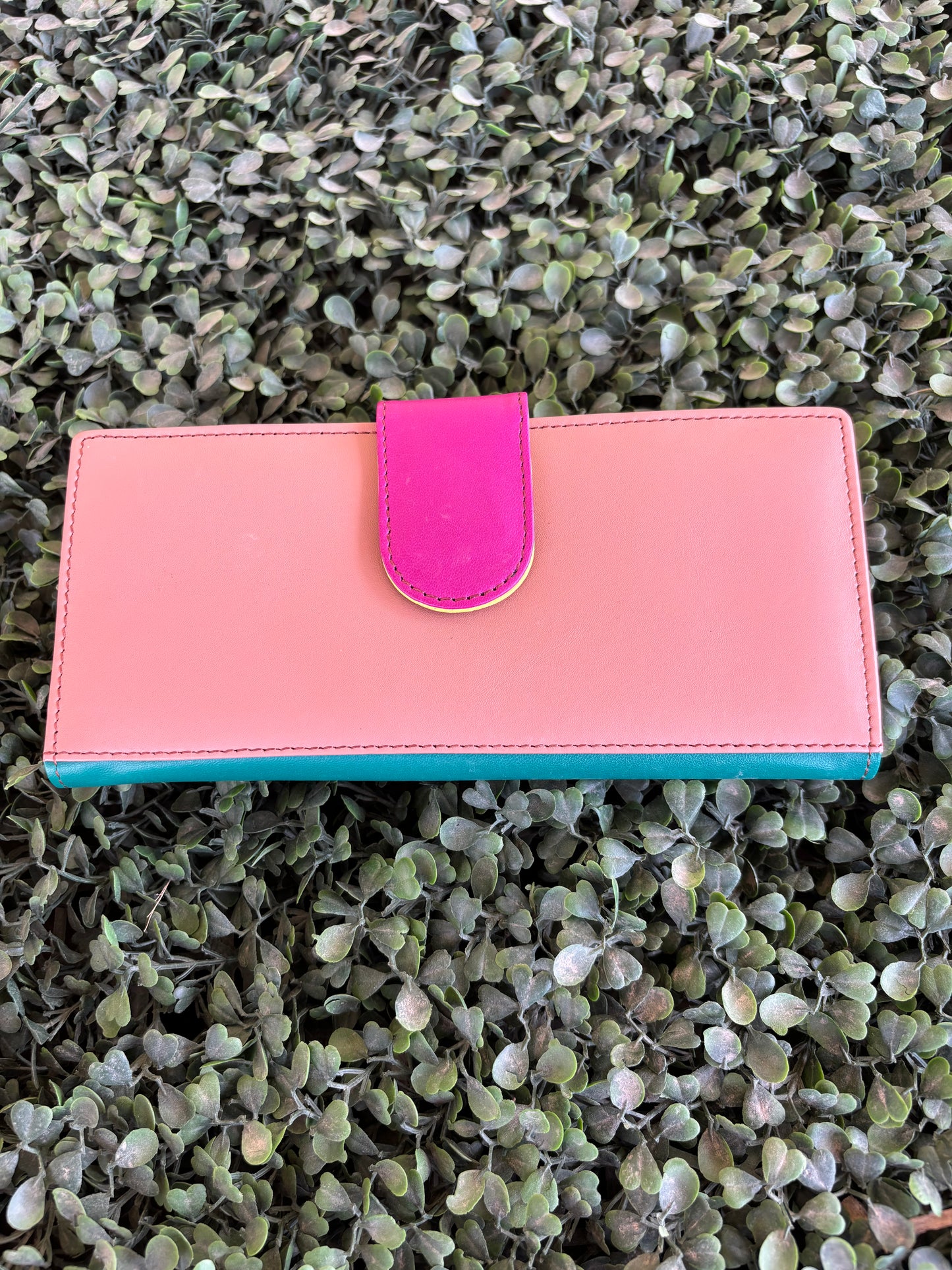 COLOUR DROP LEATHER PURSE