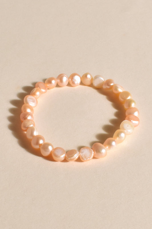 ACD-1430PINKGOLD PEARL BRACELET