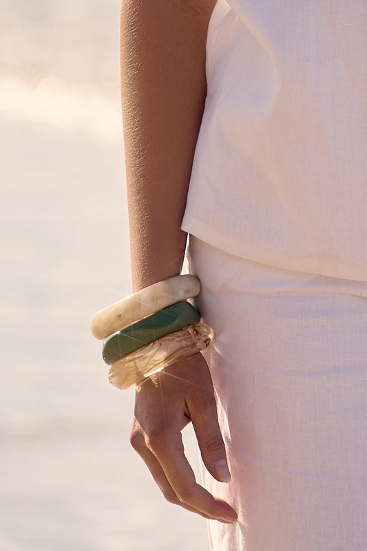 ACD-1640GREE ADORNE BANGLE