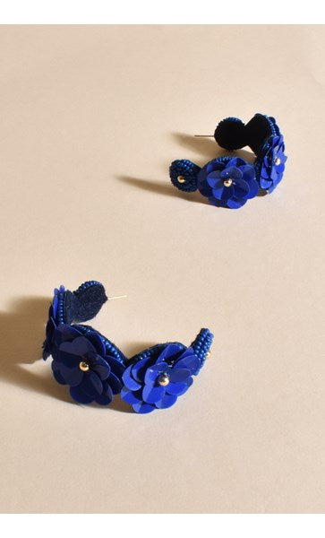 AEA-3160BLUE ADORNE EARRING