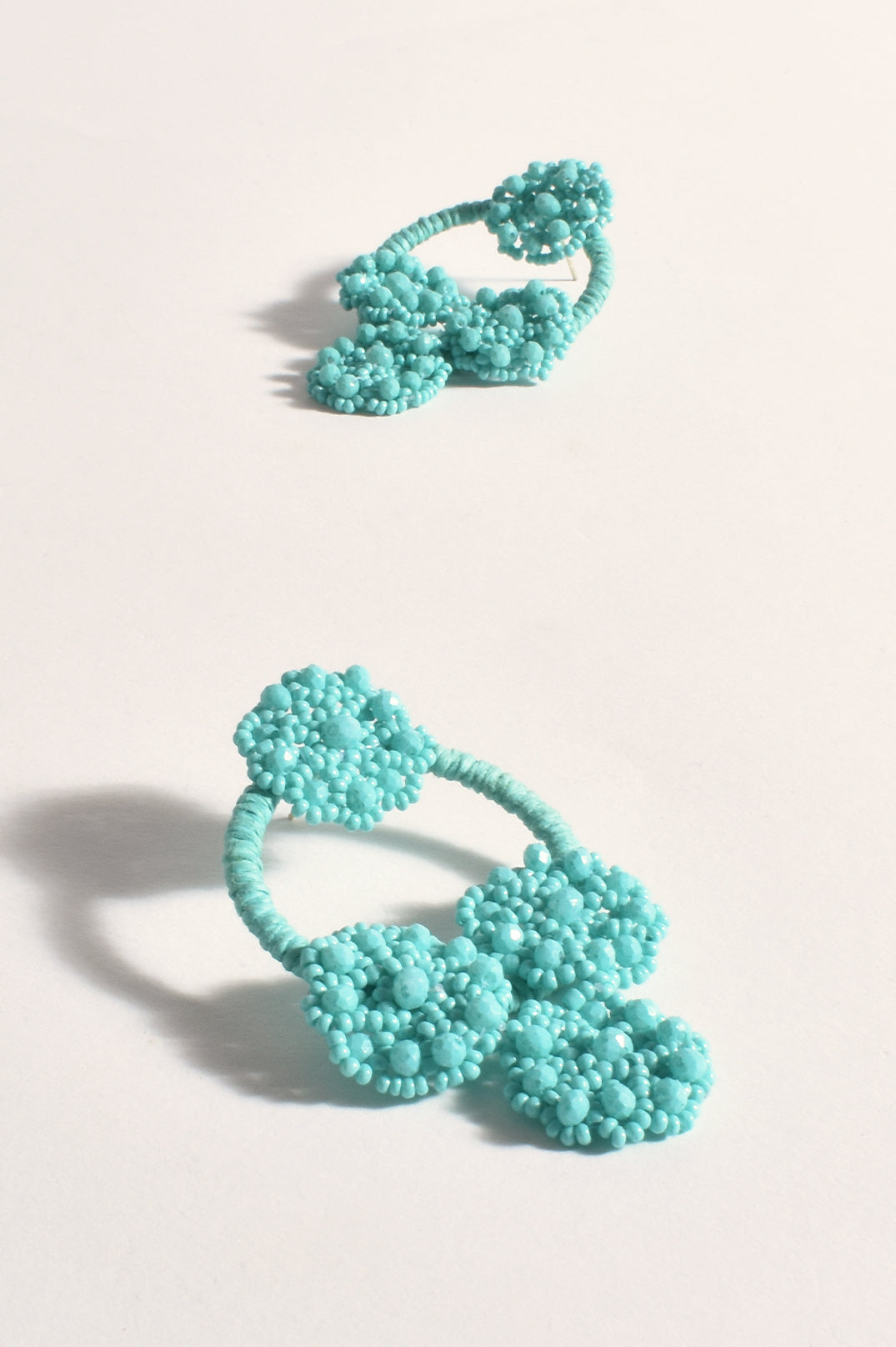 AEA-3219MINT BEADED EARRINGS