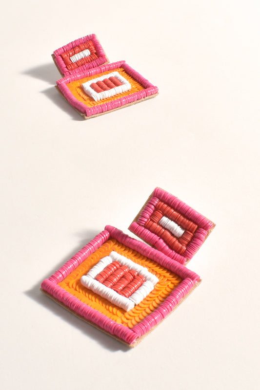 AEA-3361MU SEQUIN GEO EARRINGS