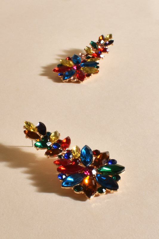 AED-3458MULT JEWELLED EARRINGS