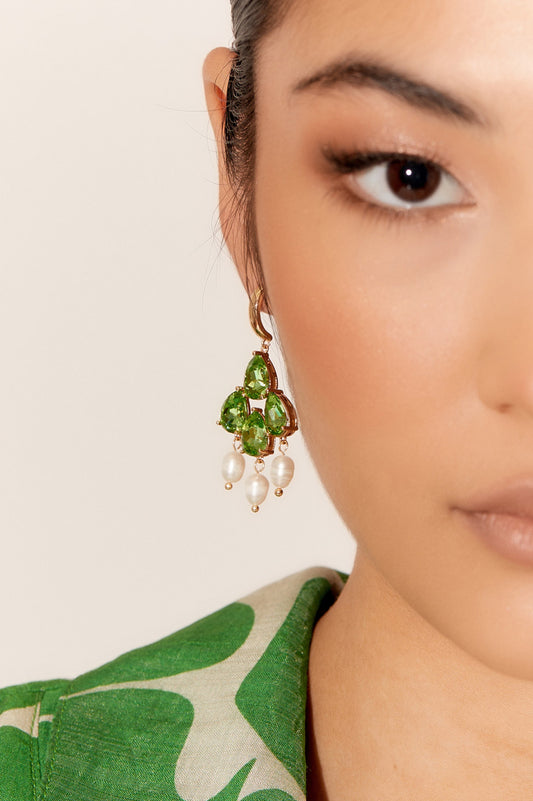 AED-3583GREE ADORNE EARRINGS
