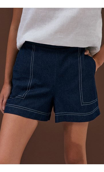 ADORNE TRINITY DENIM SHORT