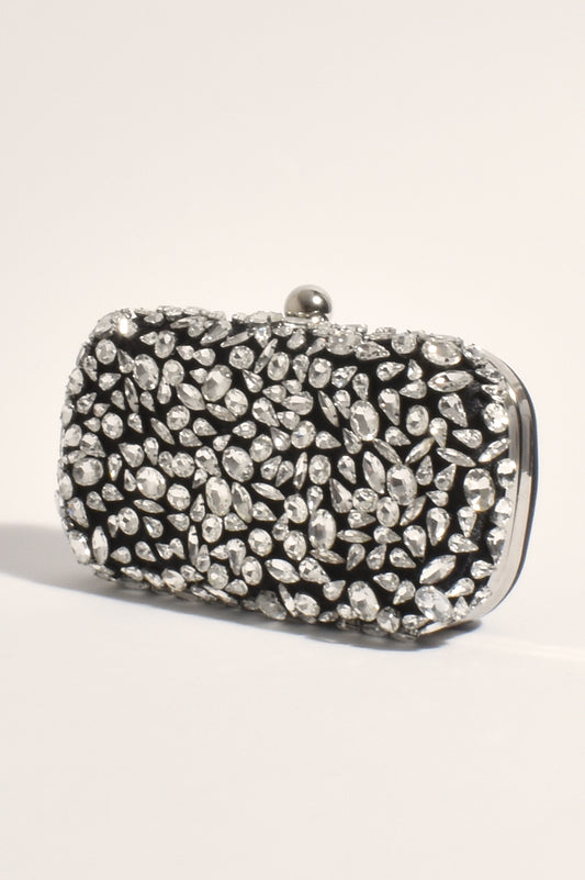 AVD-1641BLACCRYS JEWEL CLUTCH
