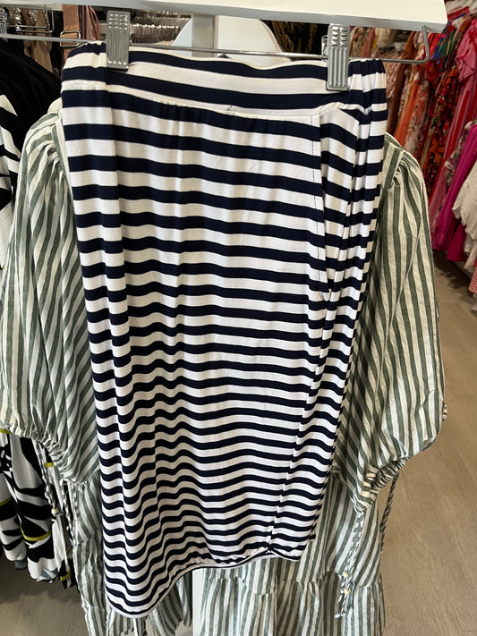 LLS25074NAVY STRIPE SKIRT