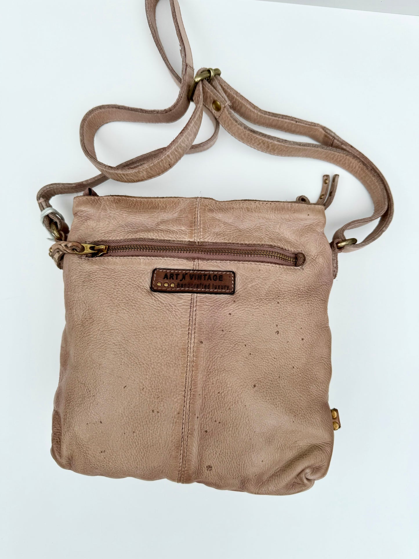 PRESLEY ZIP POCKET CROSSBODY SAND
