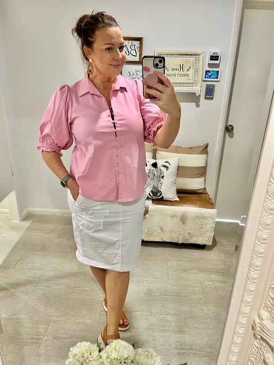 SUNNY GIRL LIGHT PINK TOP