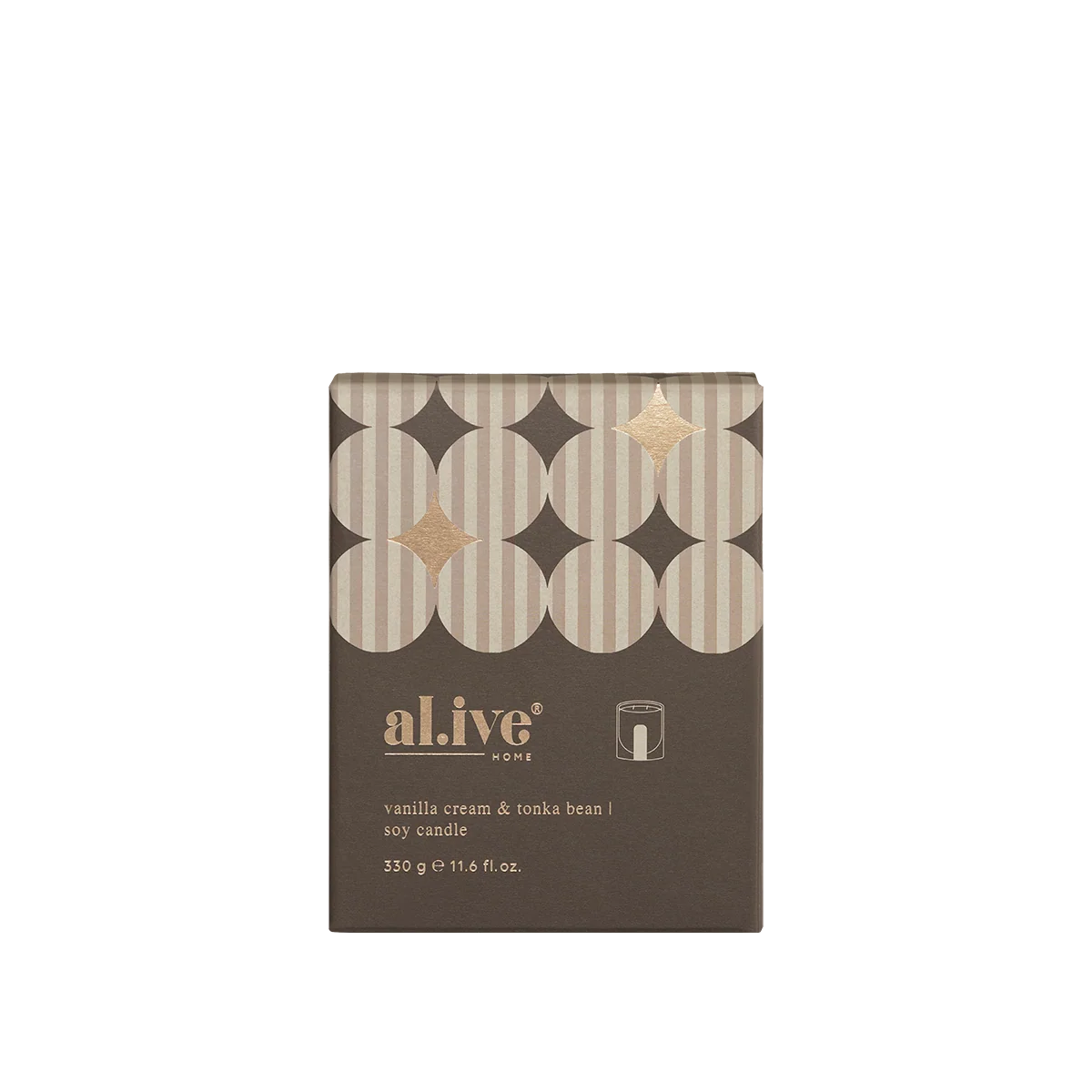 AL.IVE SOY CANDLE VANILLA CREAM & TONKA BEAN
