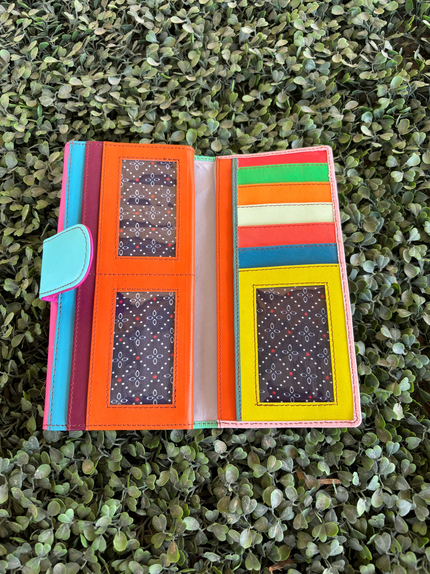 COLOUR DROP LEATHER PURSE