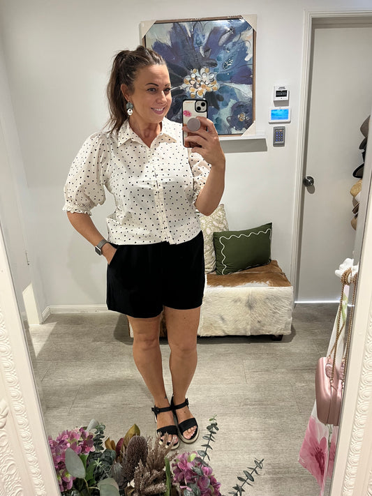 SUNNY GIRL HEARTS BLOUSE