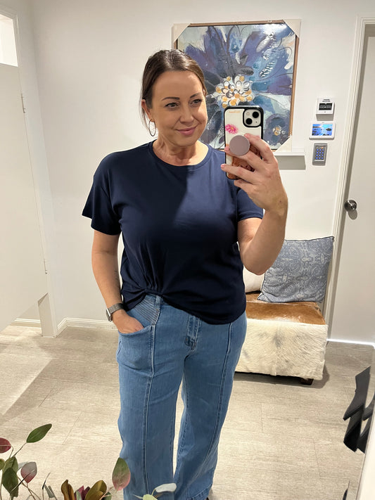 LOL EASY TUCK TEE NAVY