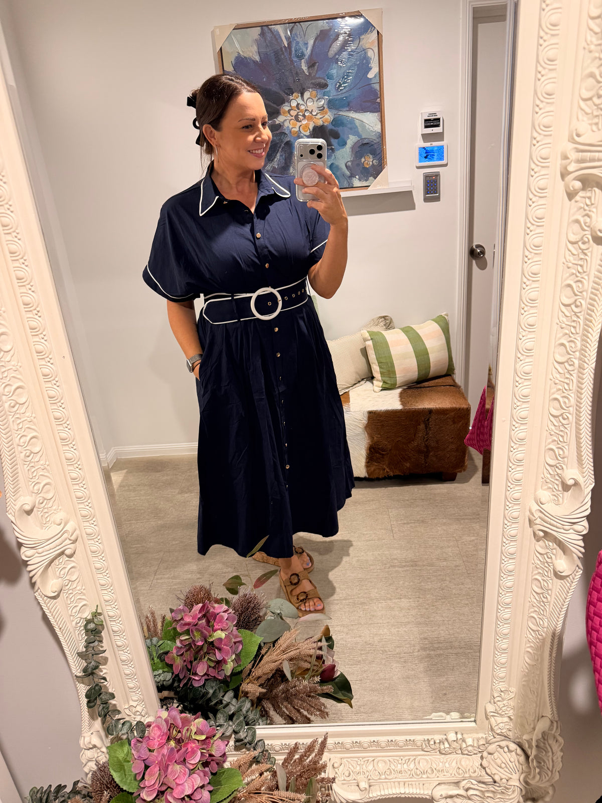 LORRAINE NAVY MAXI DRESS