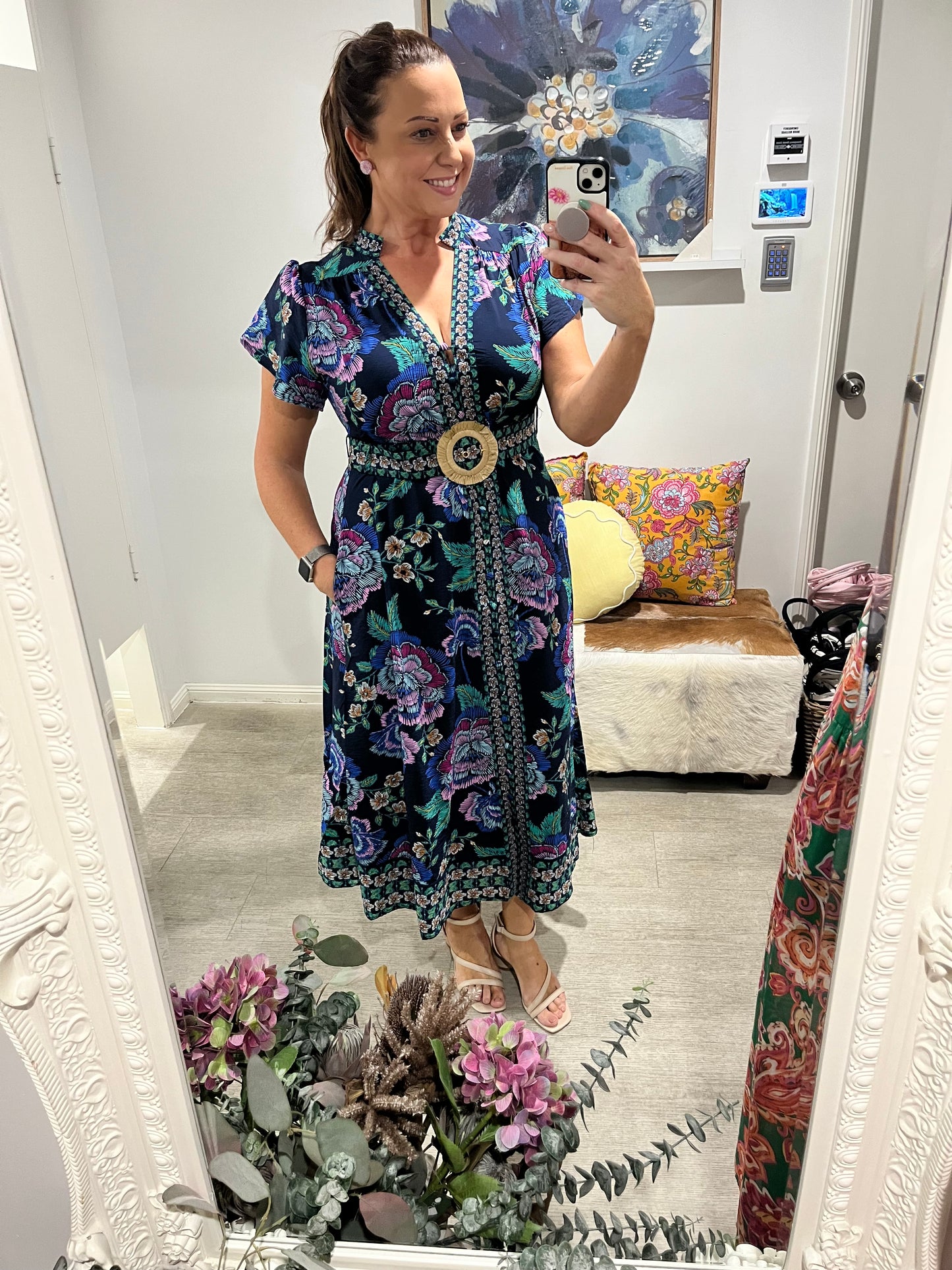 LORRAINE SAMMI DRESS NAVY