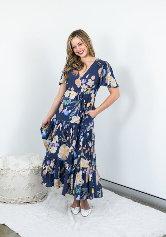 SABRINA MAXI DRESS NAVY