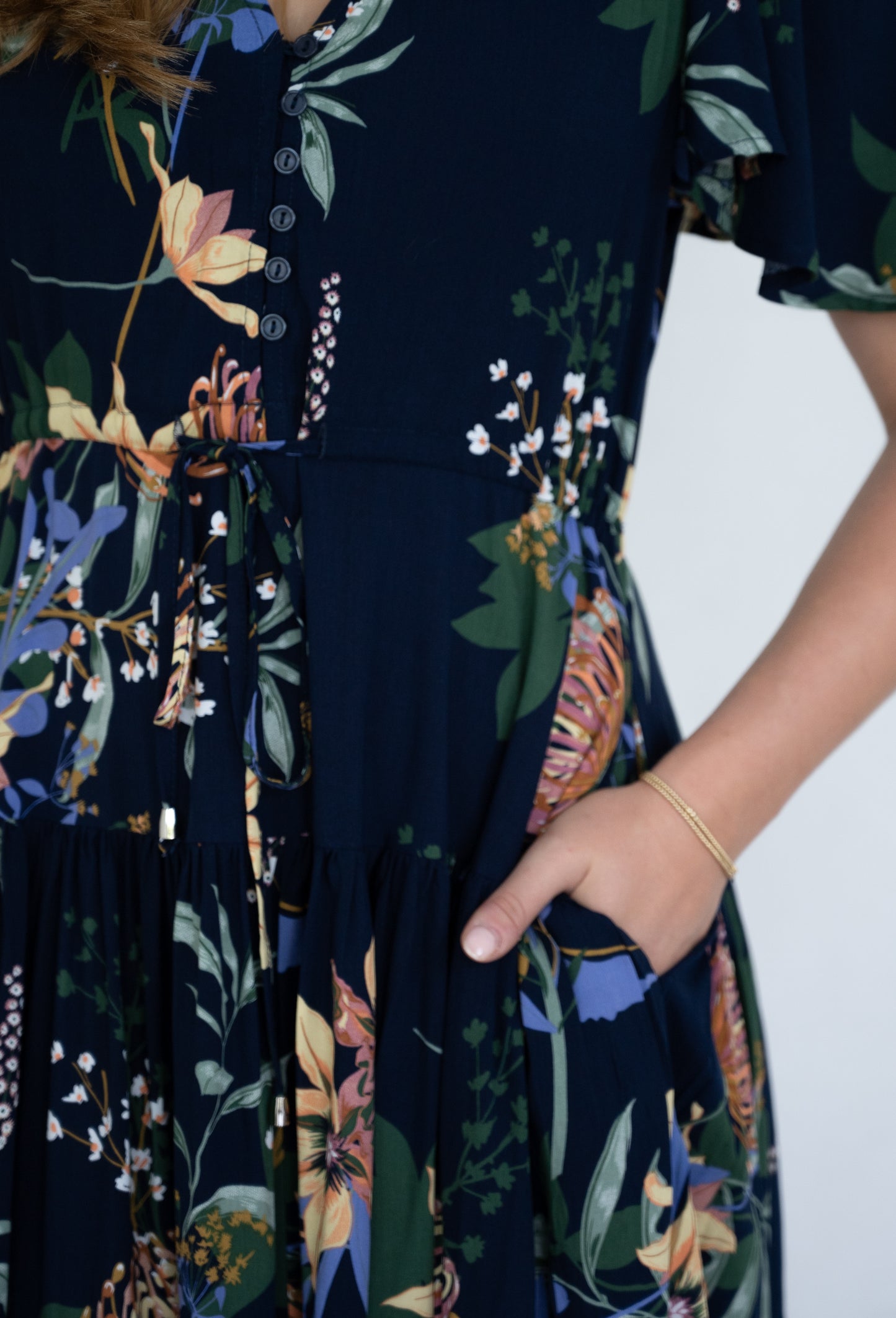 FRIA FLORAL MINI NAVY