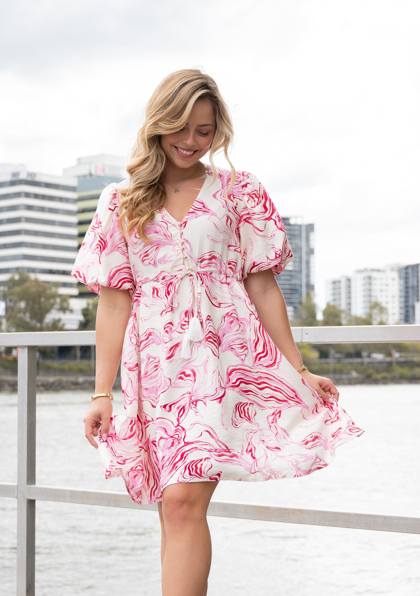 FRIA MARBLED SHARA MINI DRESS