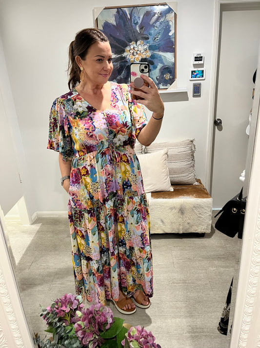 RES COLOURS MAXI DRESS