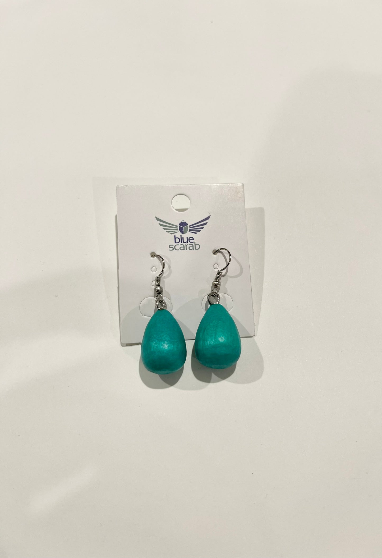E410307 TIMBER EARRINGS TURQ