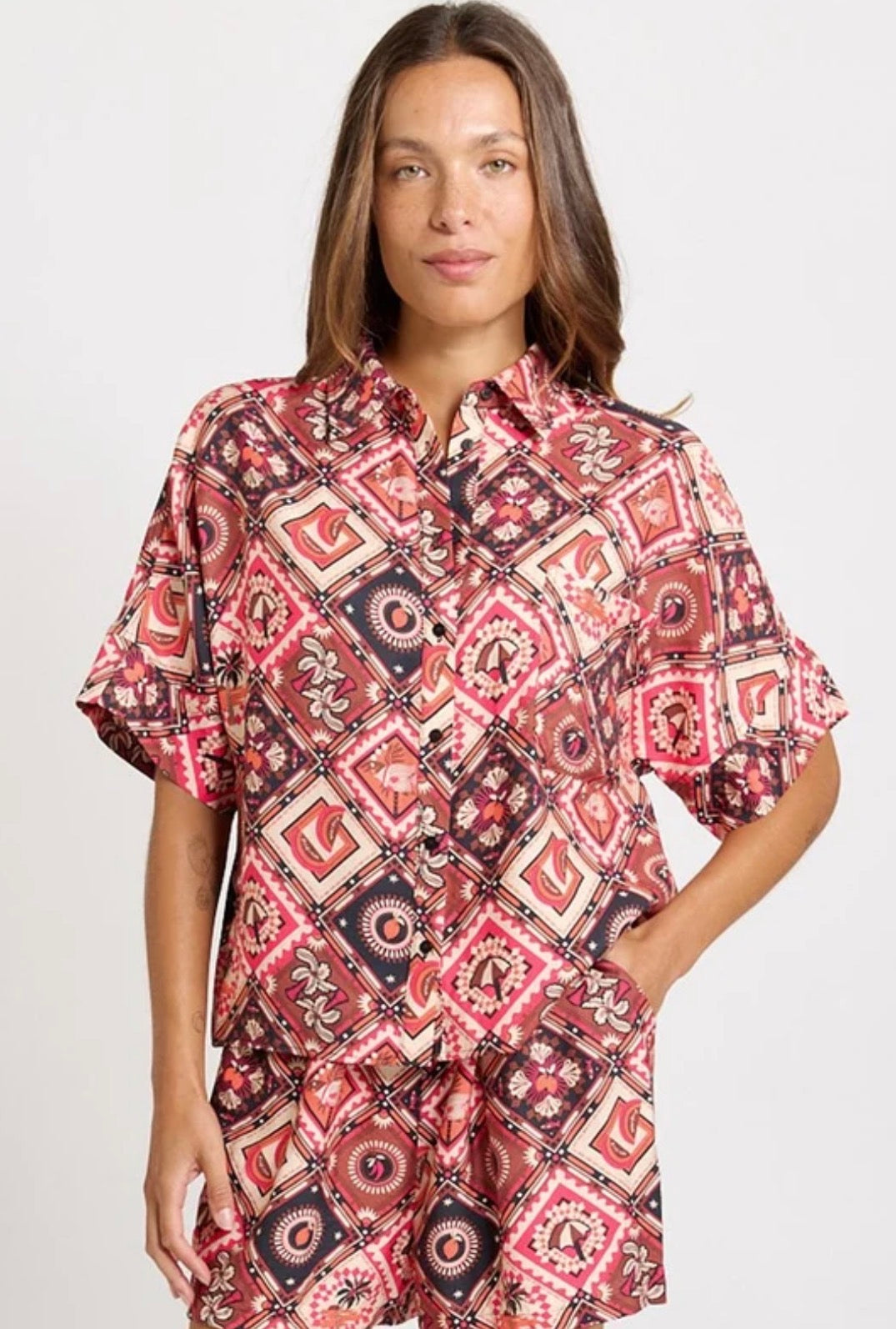 BETTY BASICS SUNSET SHIRT