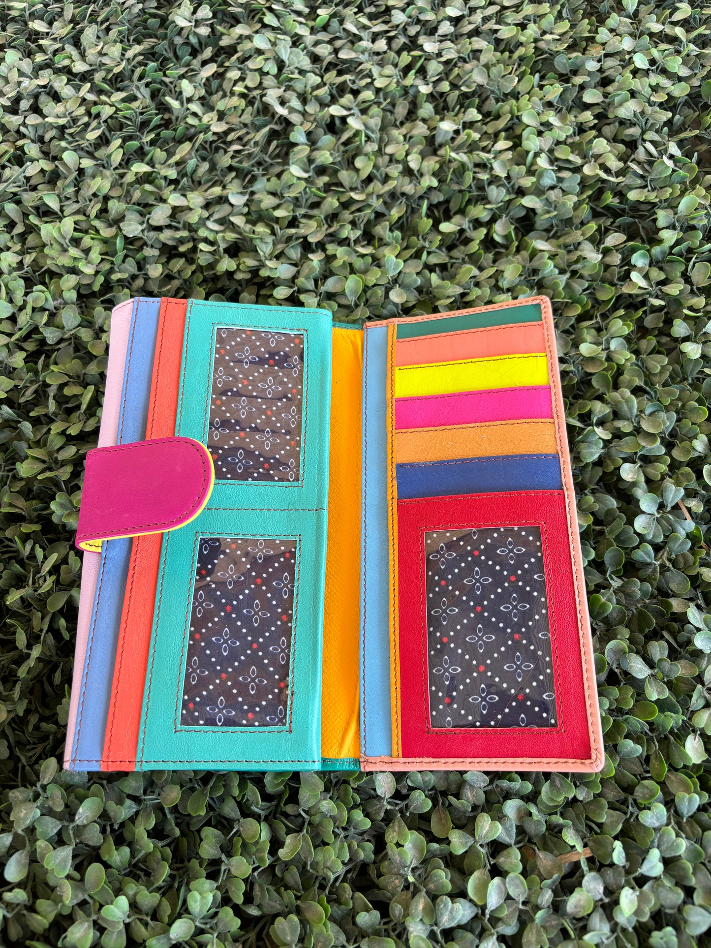COLOUR DROP LEATHER PURSE