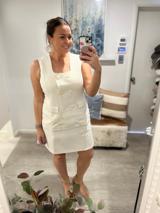 SASS NICO VEST CREAM