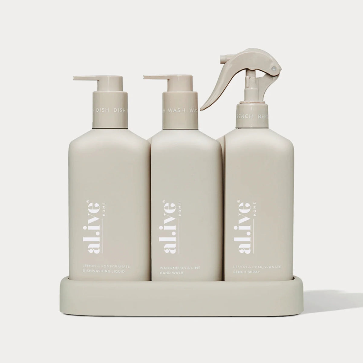 AL.IVE KITCHEN TRIO LEMON & POMEGRANATE + WATERMELON & LIME