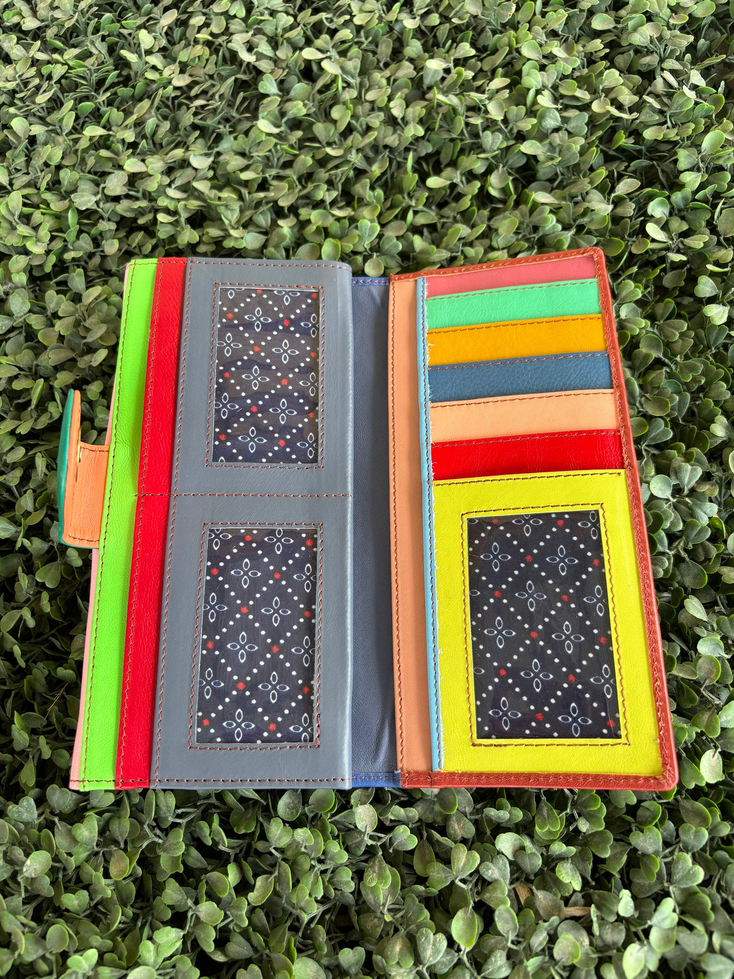 COLOUR DROP LEATHER PURSE