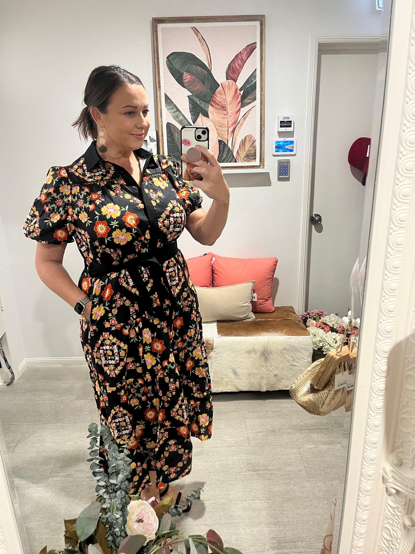 ADIE MIDI FLORAL DRESS