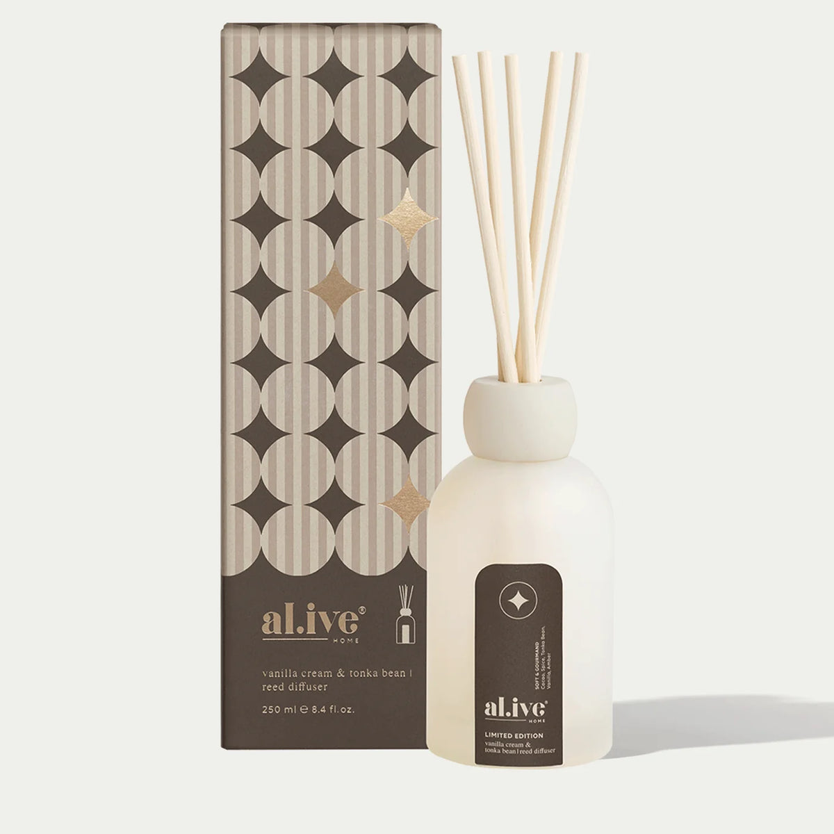 AL.IVE REED DIFFUSER VANILLA CREAM & TONKA BEAN