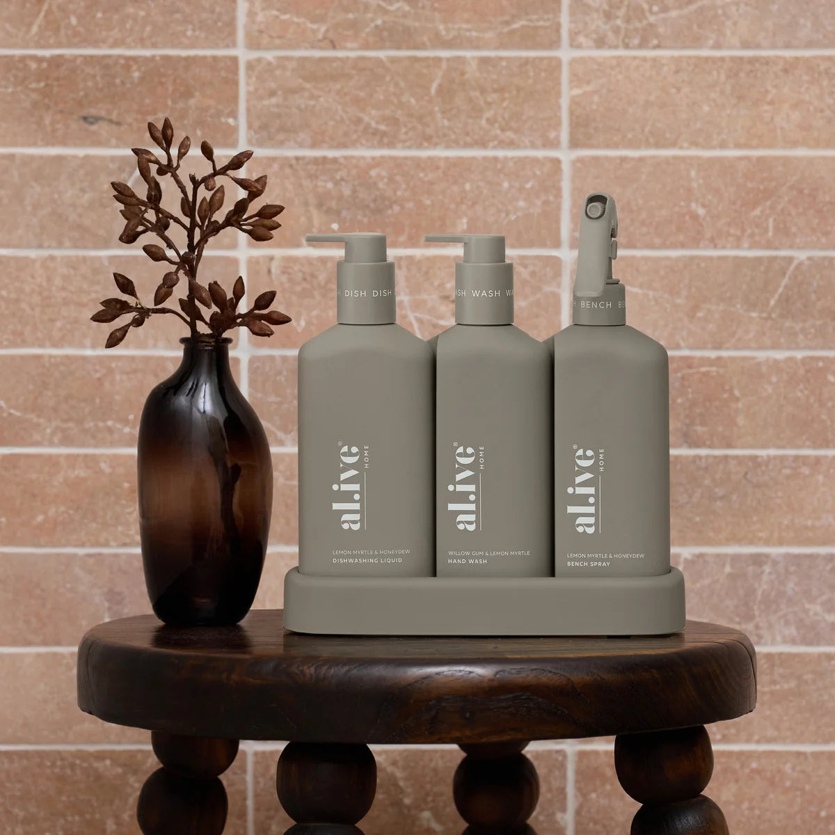 AL.IVE KITCHEN TRIO LEMON MYRTLE & HONEYDEW + WILLOW GUM & LEMON MYRTLE