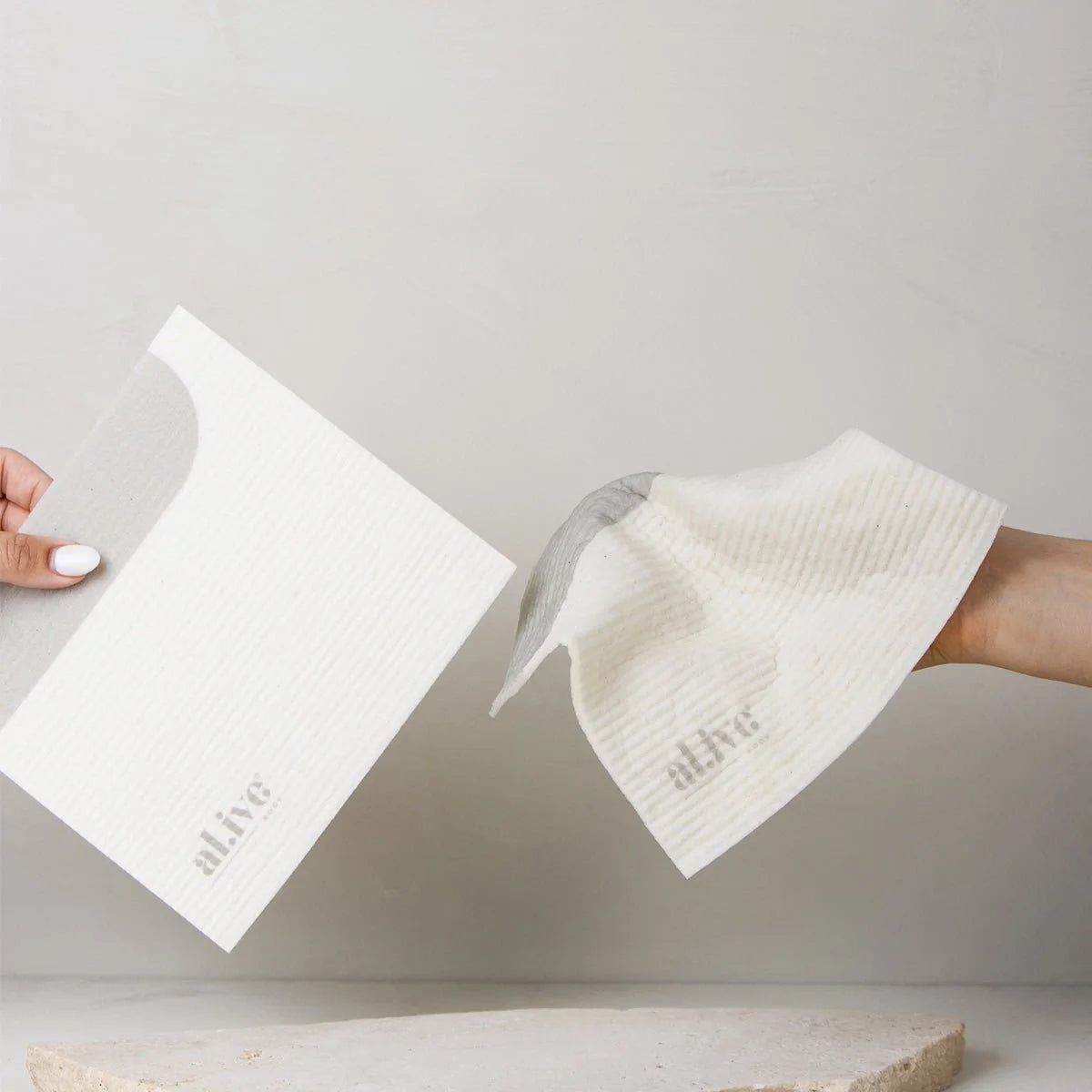 AL.IVE BIODEGRADABLE DISH CLOTH 2 PACK