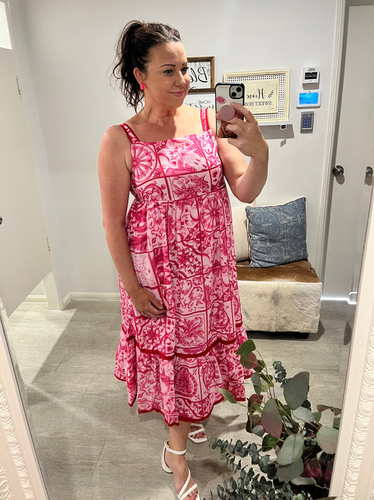 CALLAHAN DRESS PINK