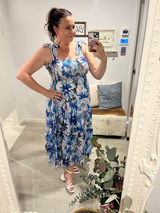 AMAL SHEER MAXI DRESS