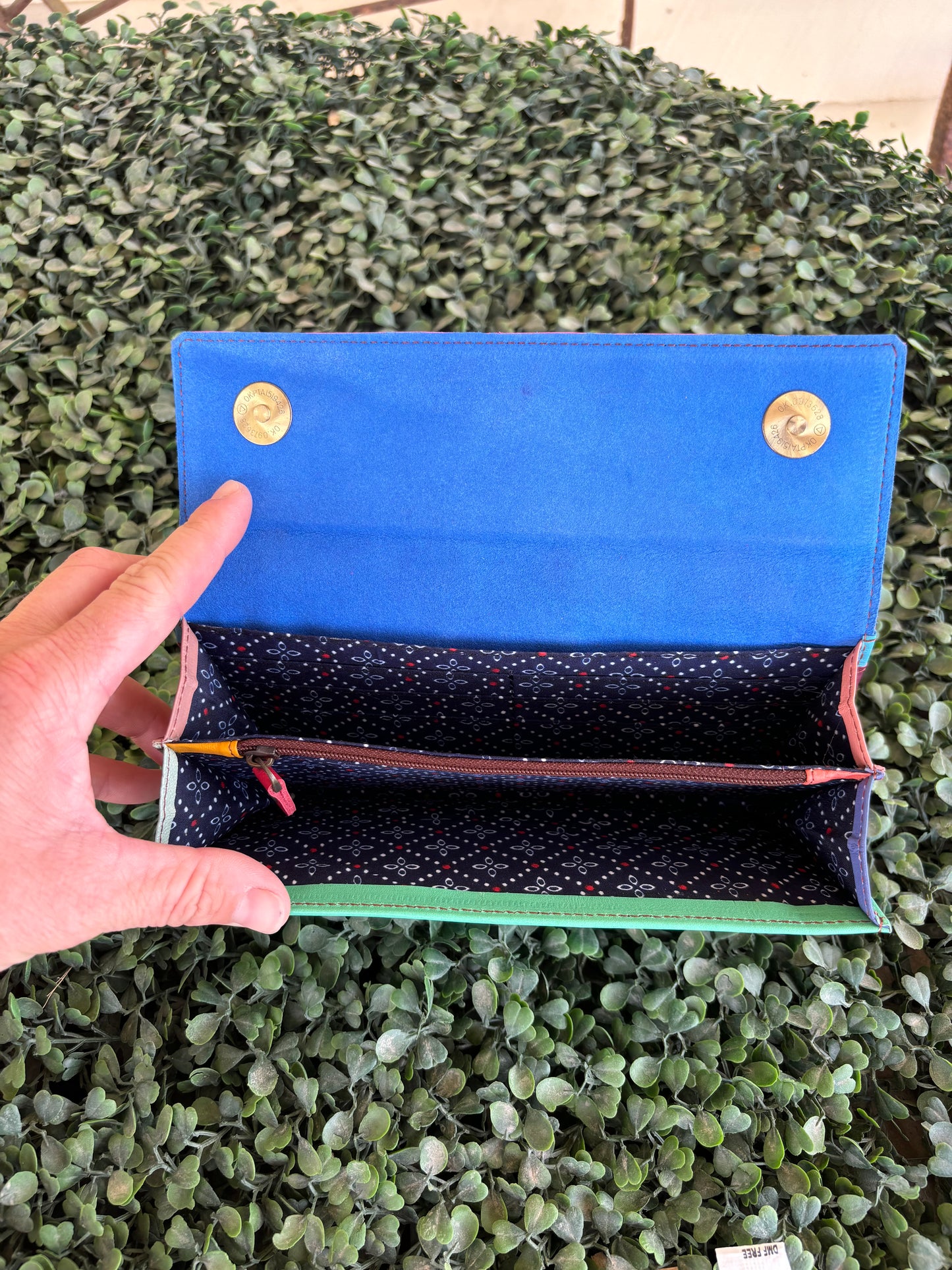 COLOUR DROP LEATHER PURSE