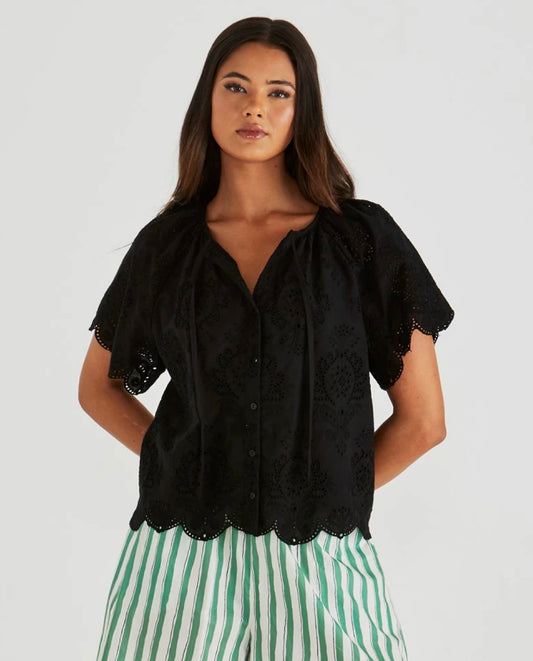 SASS ANI BLOUSE BLACK