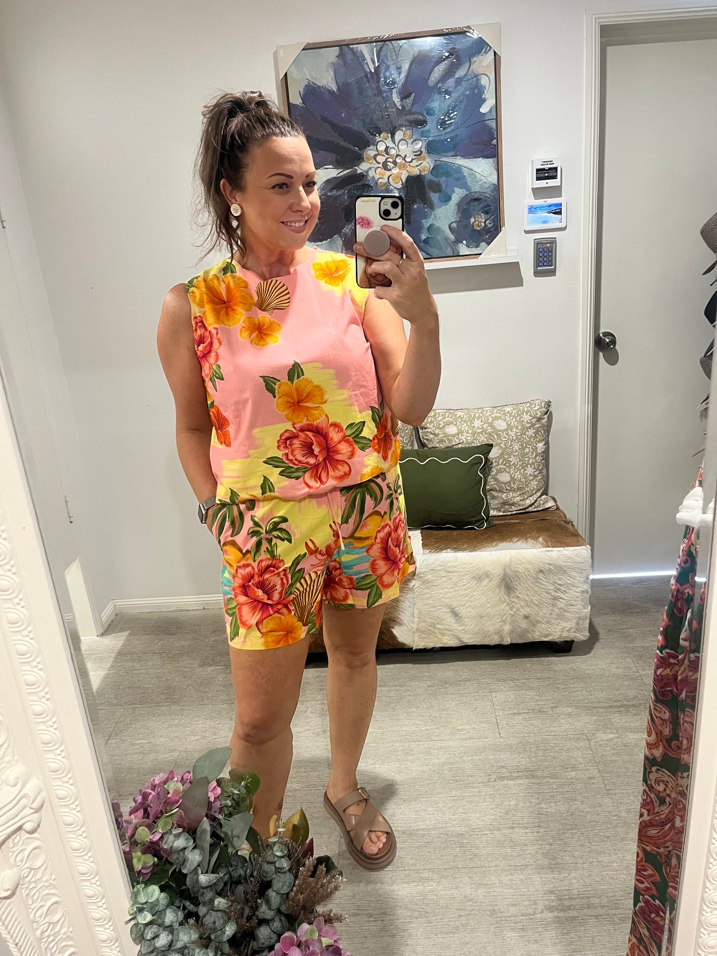 CACTUS ROSE HAWAII SHORTS