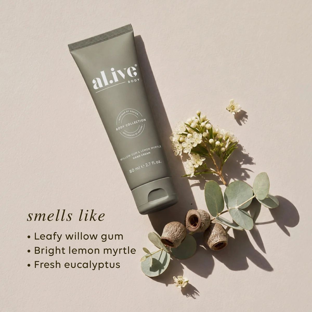 AL.IVE HAND CREAM WILLOW GUM & LEMON MYRTLE