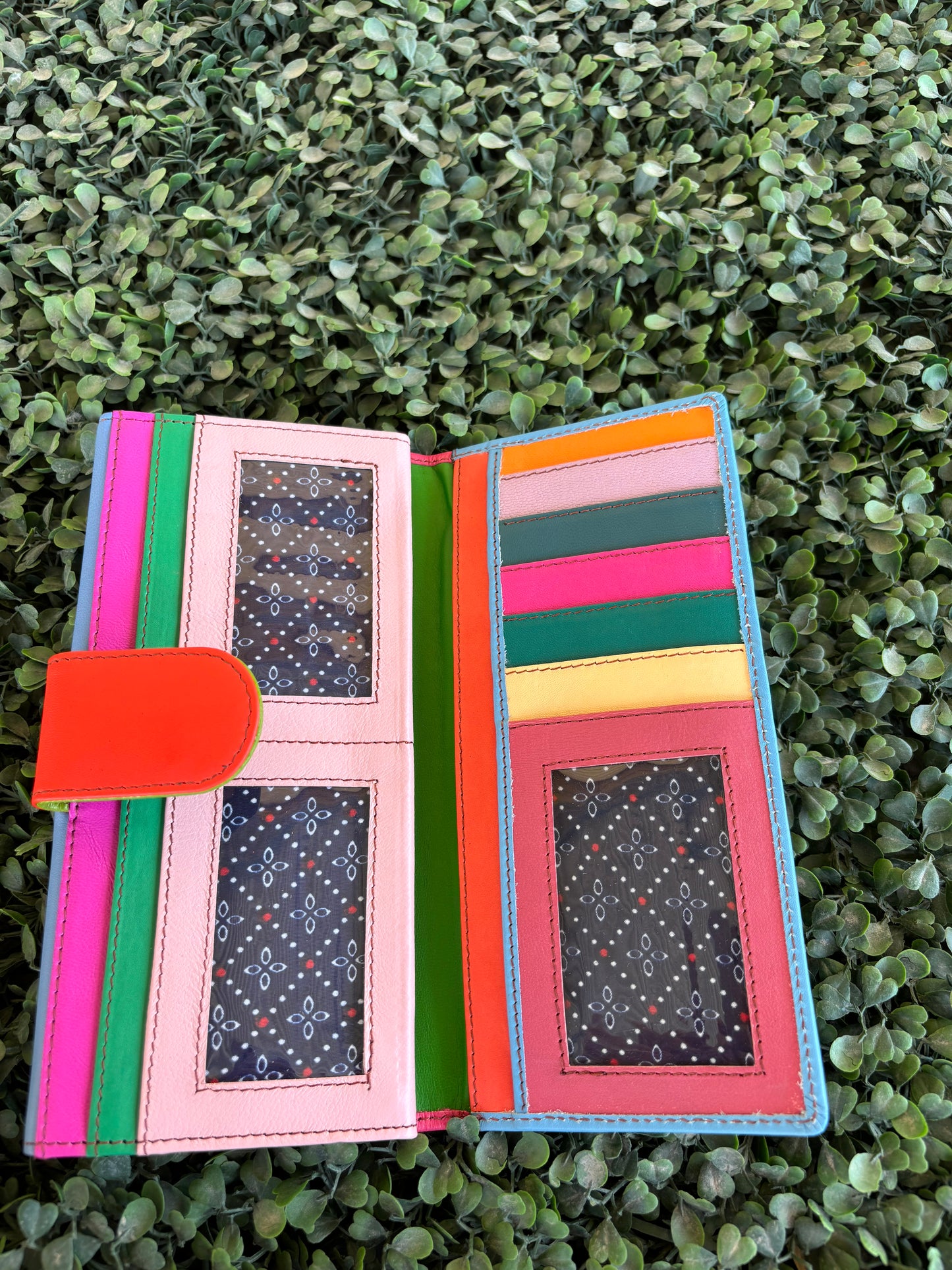 COLOUR DROP LEATHER PURSE