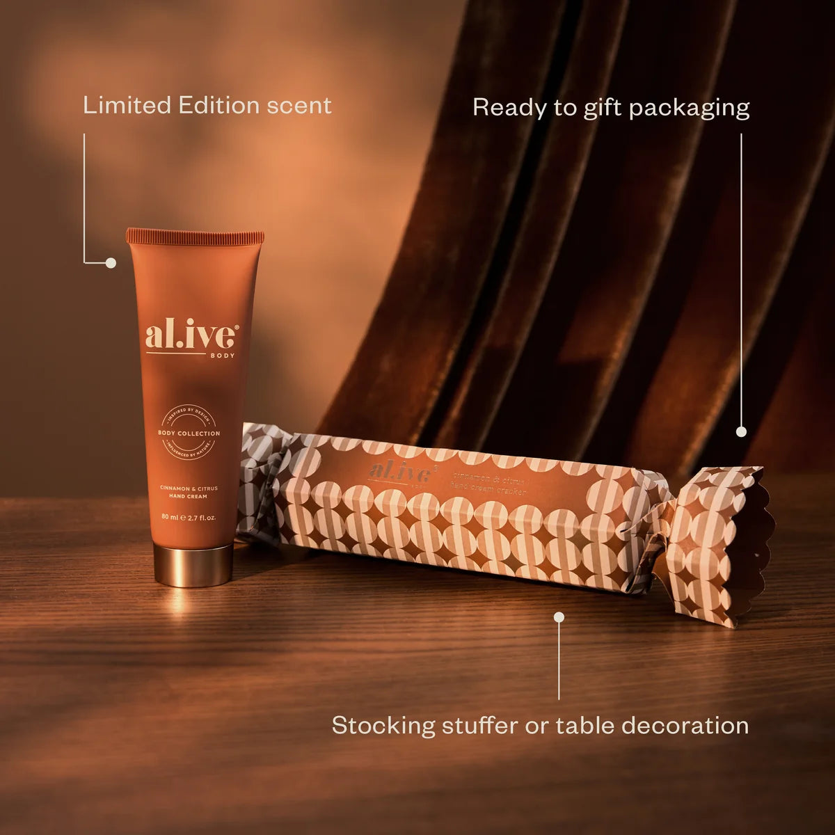 AL.IVE HAND CREAM CRACKER CINNAMON AND CITRUS