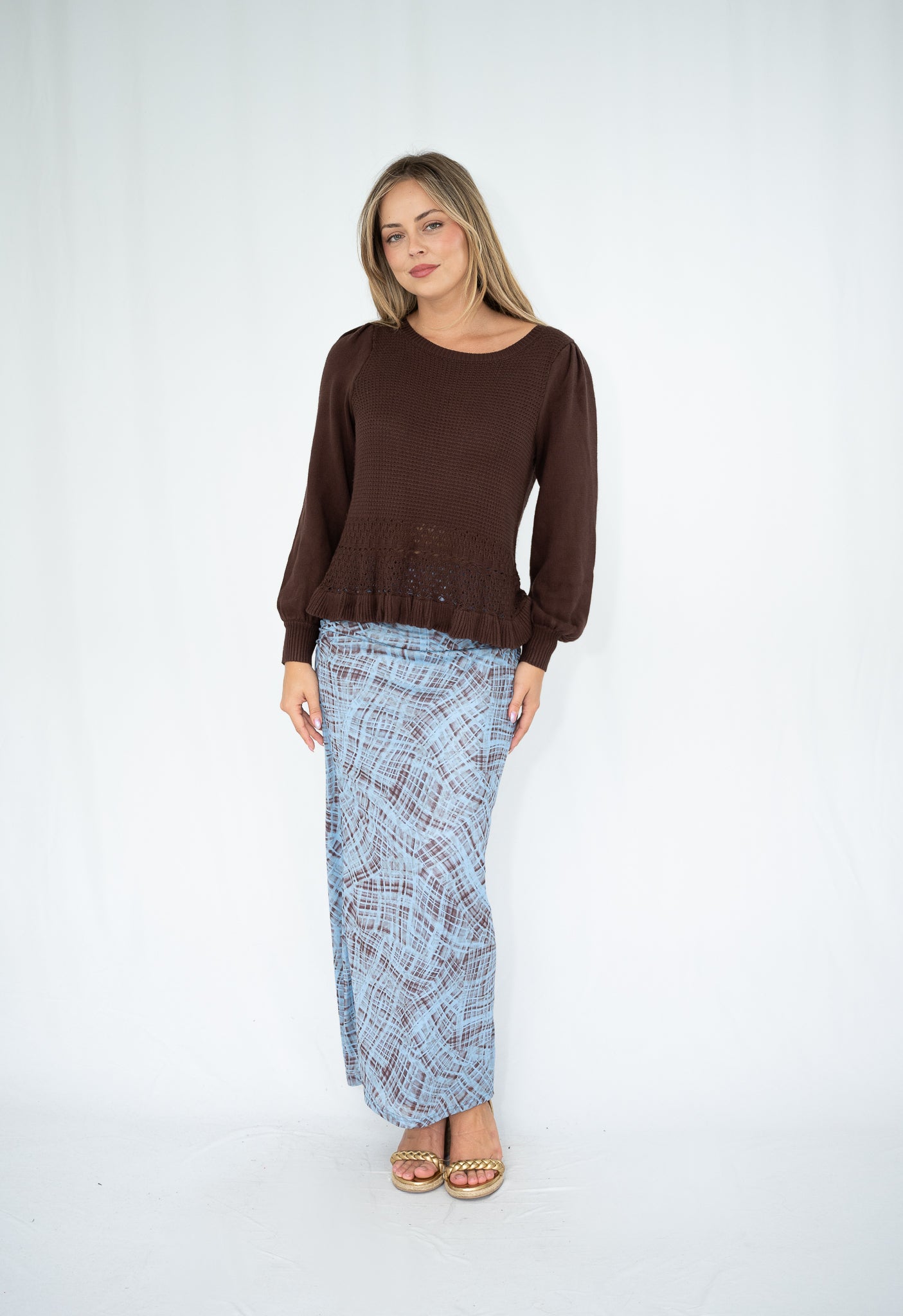 FRIA SARAH KNIT CHOCOLATE