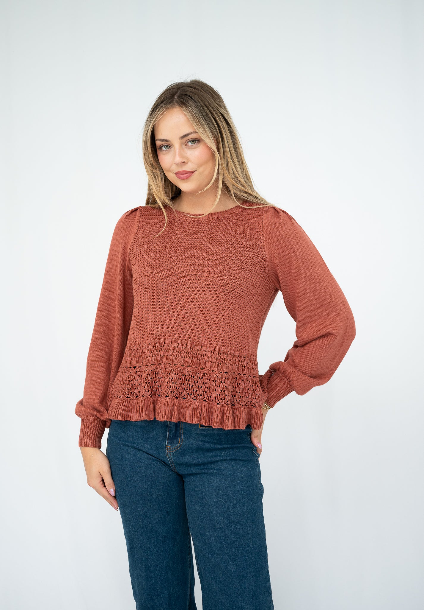 FRIA SARAH KNIT RUST